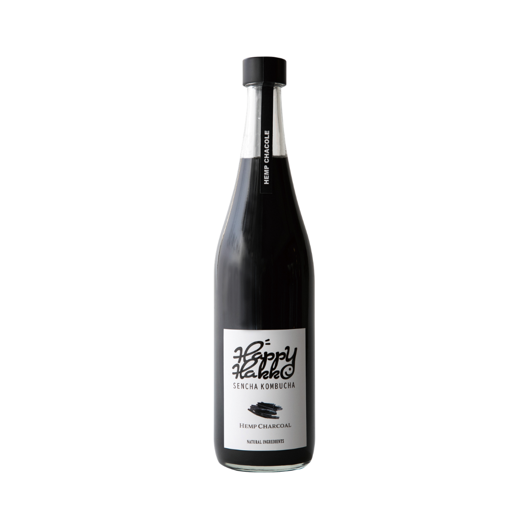 ヘンプ チャコール 生コンブチャ 720ml | Happy Hakko – Happy Hakko