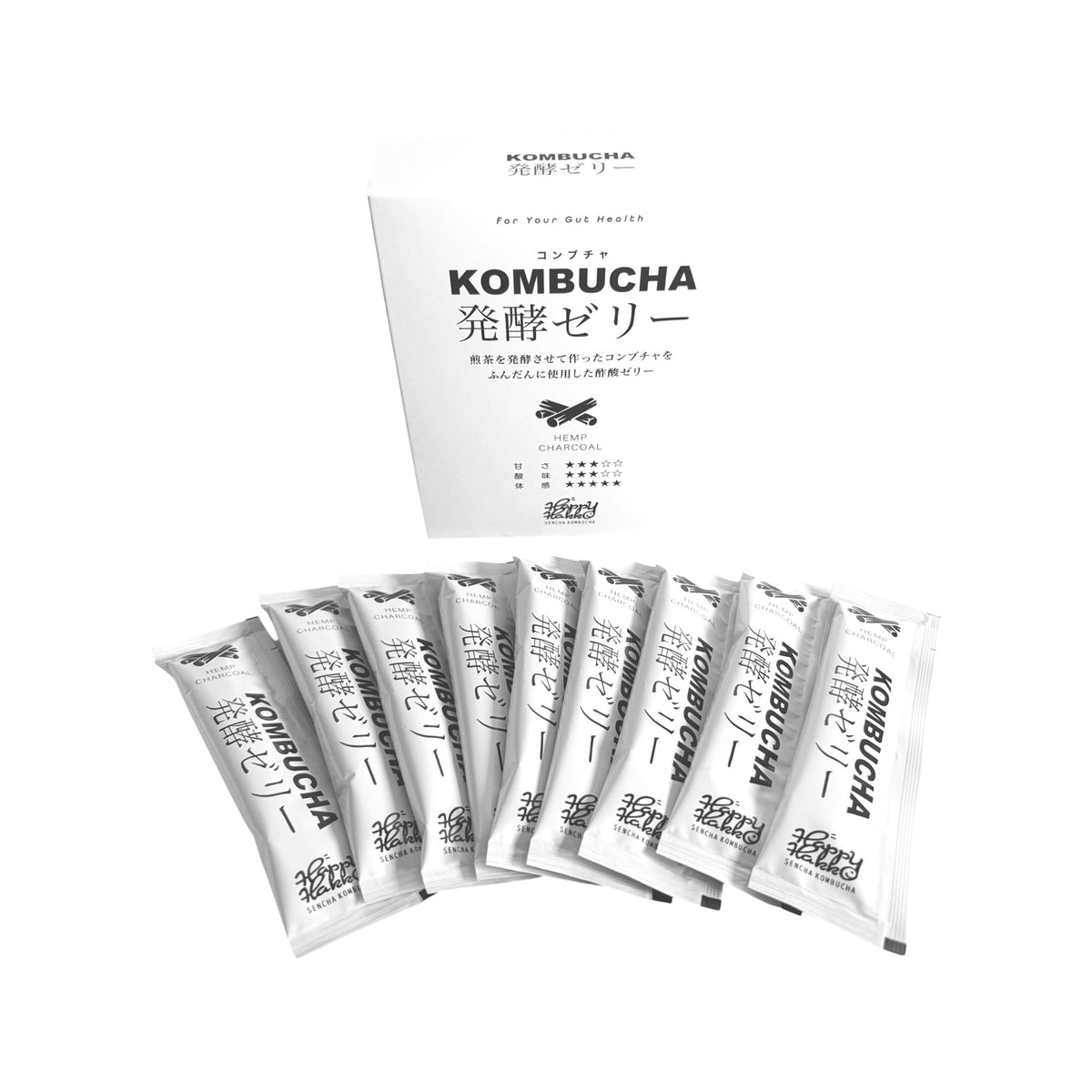 KOMBUCHA発酵ゼリー ヘンプチャコール